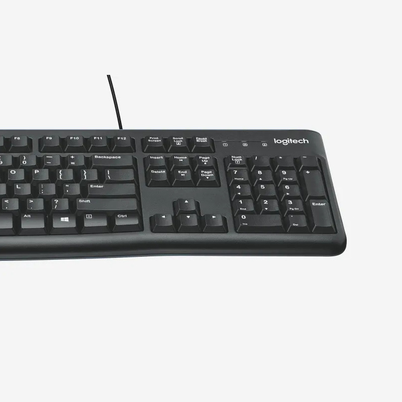 罗技MK120/MK200有线鼠标键盘电脑台式机USB键鼠套装防泼溅